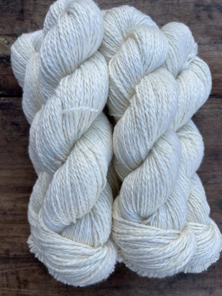 No 18 Merino Leinen Mix Rohgarn zum Färben